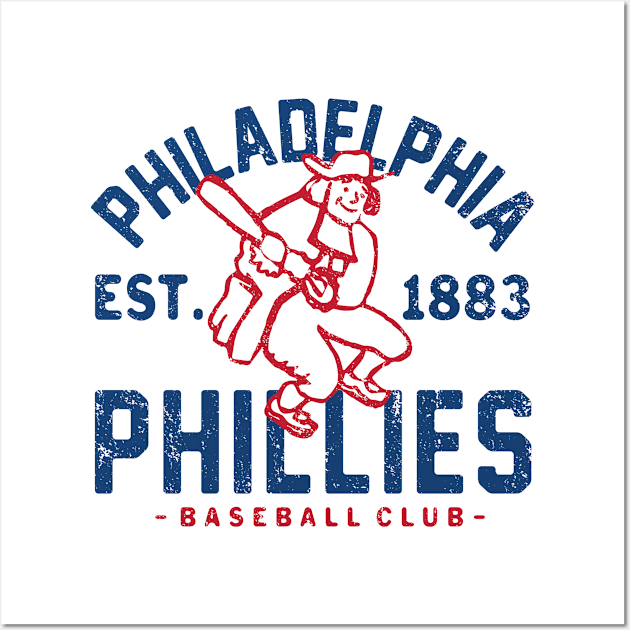 Philadelphia Phillies Retro 2 by Buck Tee Wall Art by Buck Tee